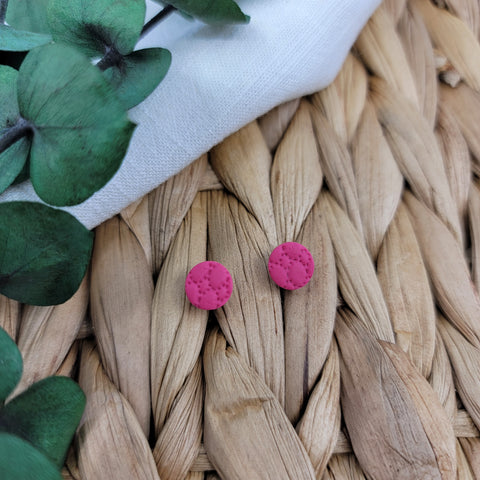 Fuchsia Mini Studs