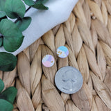 Pastel Terrazzo Mini Studs