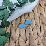 Ocean Blue Cloud Studs
