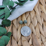 Faux Fuchsite Mini Stud