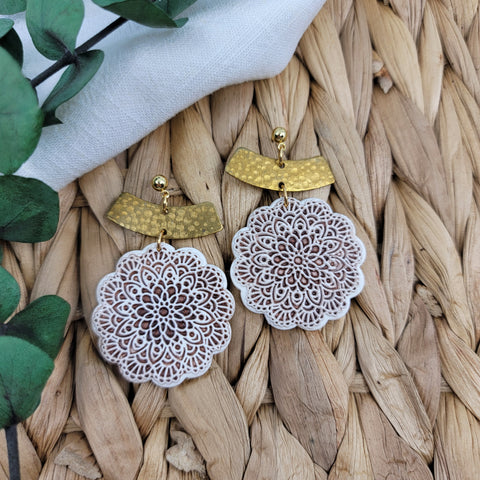 Deep Bronze Medallion Dangles