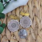 Deep Bronze Medallion Dangles