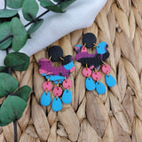 Fergie in Purple Pink Blue Abstract