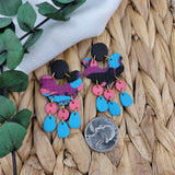 Fergie in Purple Pink Blue Abstract