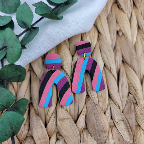 Ruth in Pink Purple Blue Stripe