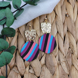 Tiana in Purple Pink Blue Stripe