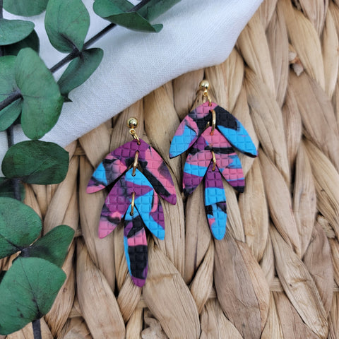 Bea in Pink Purple Blue Abstract