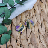 Eleanor in Green Gold & Purple Marble