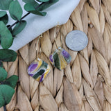 Eleanor in Green Gold & Purple Marble