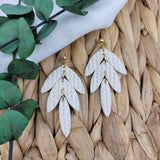 Bea in Ivory Knit Dangles