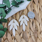 Bea in Ivory Knit Dangles