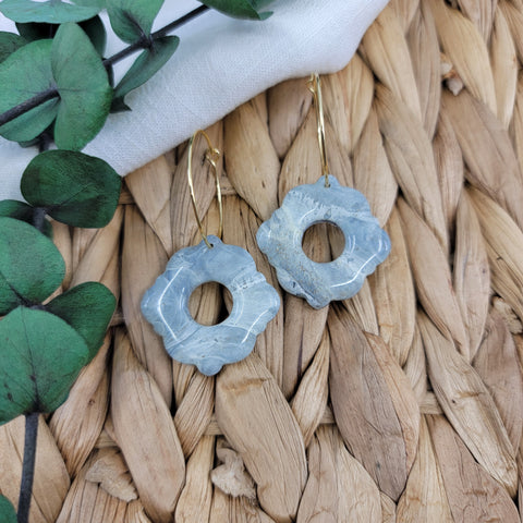 Sadie in Stormy Blue Faux Stone