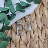 Brown Marbled Earrings (Multiple Styles Available)