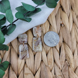 Brown Marbled Earrings (Multiple Styles Available)