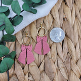 Bow Dangles in Rose Pink