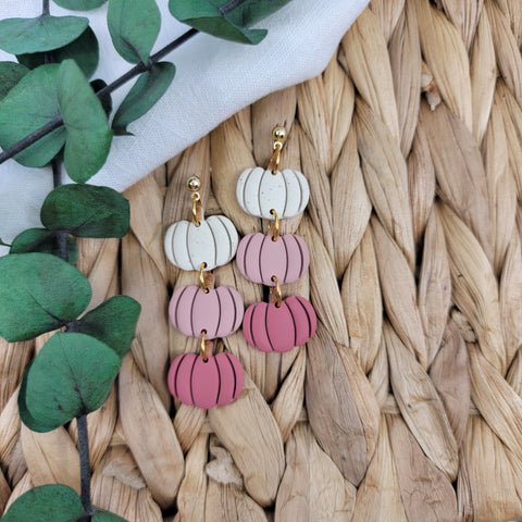 Pink Pumpkin Dangles