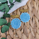 Ocean Blue Medallion Dangles