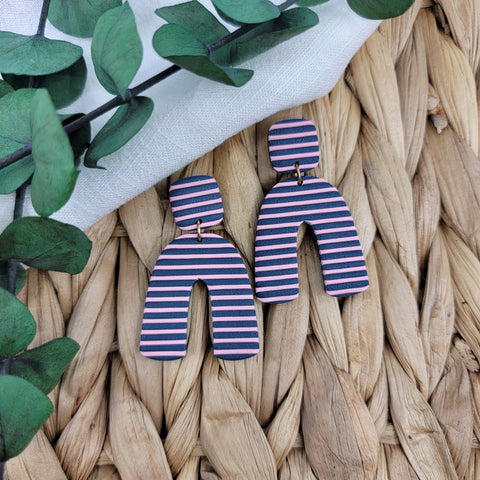 Navy & Pink Stripe (Multiple Styles Available)