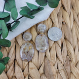 Brown Marbled Earrings (Multiple Styles Available)