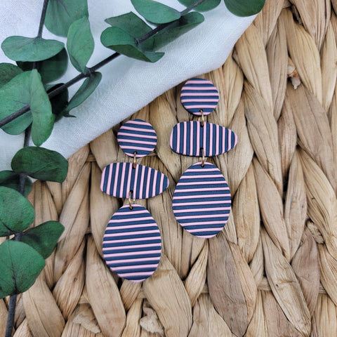 Navy & Pink Stripe (Multiple Styles Available)