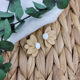 Layered Half Daisy Studs (Multiple Colors Available)