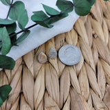 Teardrop Stud in Sea Breeze Marble