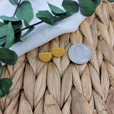 Mustard Half Circle Studs