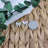 Pastel Terrazzo Bow Studs