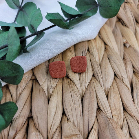 Dark Orange Studs