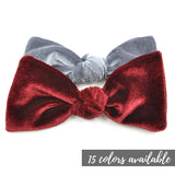 Velvet Bow Tie, Clip on Bowtie