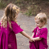 Campfire Orange Linen Evy Bow, Newborn Headband