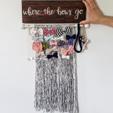 Rainbow Bow Hanger, Customizable Bow Holder