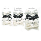 Linen Evy Bow in 11 colors, Newborn Headband or Clip
