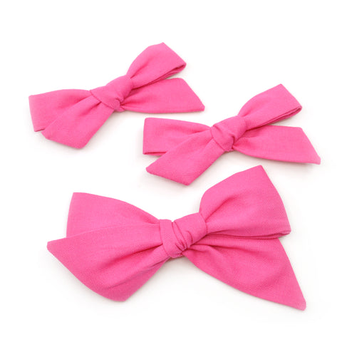 Fuchsia Pink Evy Bow, Newborn Hairbow