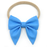 Carolina Blue Elle Bow, Toddler Hairclip