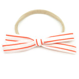 Candy Cane Stripe Leni Bow, Infant or Toddler Hair Bow