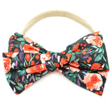 Black Winterberry Floral Rona Bow