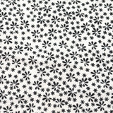 White & Black Flowers Bow Tie OR Anna Bow