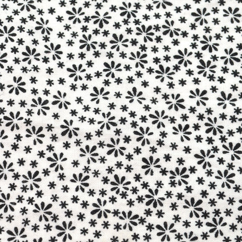 White & Black Flowers Bow Tie OR Anna Bow