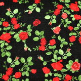 Black & Red Roses Bow Tie OR Anna Bow