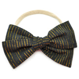 Ebony & Gold Tinsel Rona Bow