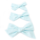 Sea Glass Evy Bow, Newborn Headband or Clip