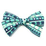 Teal Aztec Rona Bow
