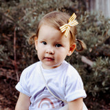 Mustard & Multicolor Polka Dot Leni Bow, Headband or Clip