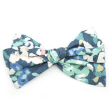 Denim Blue Floral Rona Bow