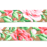 Large Pink Roses on Hazelnut Bow Tie OR Anna Bow