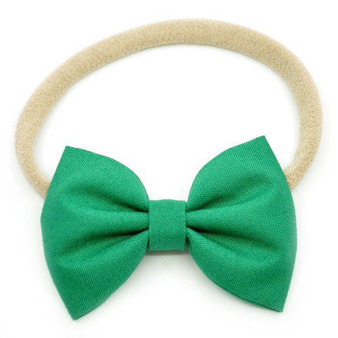 Emerald Green Belle Bow, Tuxedo Bow