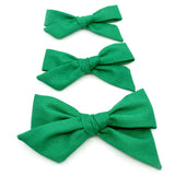 Emerald Green Evy Bow, Newborn Headband