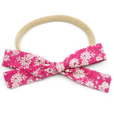 Fuchsia Floral Leni Bow