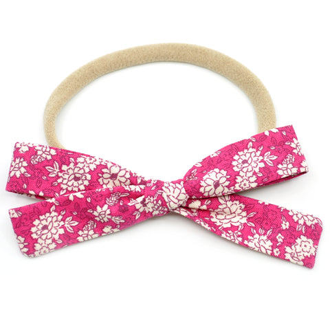 Fuchsia Floral Leni Bow